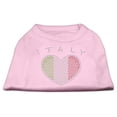 thumbnail image 1 of Italy Rhinestone Shirts Light Pink Xs (8), 1 of 1