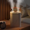 thumbnail image 4 of Humidificador de escritorio Zulema luz nocturna colorida 2 rociadores Blanco, 4 of 8