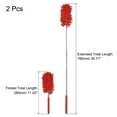 thumbnail image 2 of Uxcell 11" to 31" Chenille Cleaning Duster, Washable Extendable Brush Red 2Pack, 2 of 5