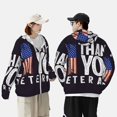 thumbnail image 5 of Picia Veterans Day2 Women's Men's UPF 50+ Sun Protection Hoodie Shirt Long Sleeve SPF Fishing Outdoor UV Hiking Lightweight Shirts-Large, 5 of 9