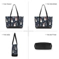 thumbnail image 6 of FORMRS Canvas Laptop Tote Bag for Women with 15.6" Computer Compartments Shoulder Handbag, Jolly Snowman, 6 of 7