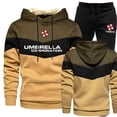 thumbnail image 1 of Conjunto deportivo informal para hombre, otoño e invierno, 2023, sudaderas con capucha y pantalones deportivos, chándal de manga larga con capucha de alta calidad, conjunto de 2 piezas para gimnasio, 1 of 3
