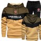 thumbnail image 4 of Conjunto deportivo informal para hombre, otoño e invierno, 2023, sudaderas con capucha y pantalones deportivos, chándal de manga larga con capucha de alta calidad, conjunto de 2 piezas para gimnasio, 4 of 4