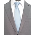 thumbnail image 4 of Zenxus Solid Skinny Ties For Men 25 Inch Slim Dusty Blue Ties Bulk For Wedding And Activities 5-Pack, 4 of 4