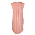 thumbnail image 2 of Rachel Roy Womens Pleated Pocketed Tunic Dress, Orange, X-Small, 2 of 3