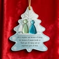 thumbnail image 4 of YSGFHGJW Eternal Friendship Sea Glass Tree Ornament - 2D Easy-Hang Christmas Pendant, Festive Friendship Gift, 4 of 5