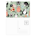 thumbnail image 1 of Animal Pet Cute Cat Faly Postcard Set Birthday Mailing Thanks Greeting Card, 1 of 3