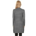 thumbnail image 2 of MOA COLLECTION Women's Solid Casual Comfy Long Sleeve Loose Fit Pockets Open Front Cardigan, 2 of 2