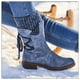 thumbnail image 1 of Botas de nieve de lana con boca de invierno para mujer de Station, botas de media caña con punta redonda y suela plana para mujer, 1 of 5