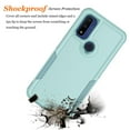 thumbnail image 5 of For Moto G Pure / G Power 2022 Case, 2 in 1 Heavy Duty Armor Shockproof Cases,Hisdou Hybrid Dual Layer Rubber Drop Protection Grip Plastic Bumper Sturdy Phone Cover for Moto G Power -Mint Green, 5 of 6