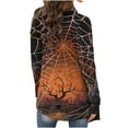 thumbnail image 7 of SOOMLON Halloween Sweatshirt for Women Witch Magic Shirt Witch Letter Print Tops Halloween Costumes Halloween Pajamas Long Sleeve T-Shirt Autumn Cardigan Print Shirt Halloween Cardigan, 7 of 7