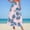 Hot Pink(New), variant on PNTUTB Summer Half Skirt for Women High-Waisted Skirt Fashionable Print Versatile Casual Elastic Waist Lightweight Flowing A-Line Skirt with Two Pockets