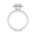 thumbnail image 2 of IGI Certified 3 Carat Cushion Shape Lab Grown Diamond Engagement Ring | 14K White Gold | Elle Classic Halo Diamond Ring | FG-VS1-VS2 Quality Friendly Diamonds, 2 of 6