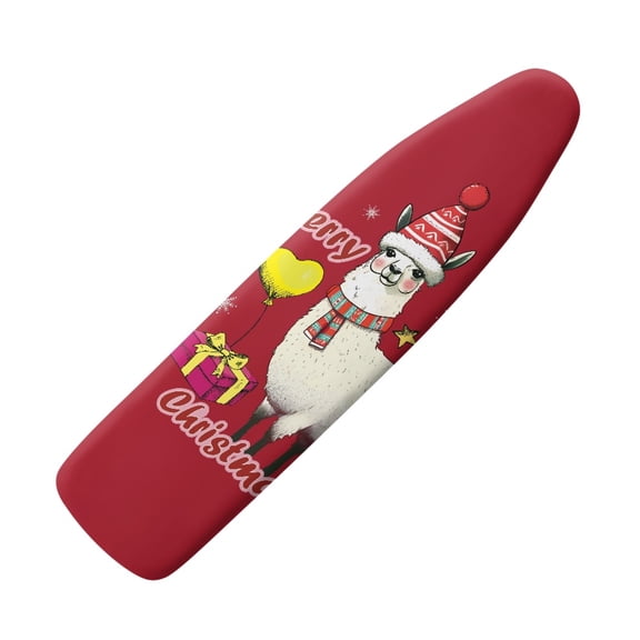 HELLHERO Christmas Alpaca Household Iron Board Covers Polyester Elastic Decorative Covers for Ironing Board Standard Size 15x54 Inch, Easy to Install Remove, Machine Washable