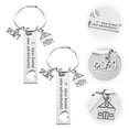 thumbnail image 6 of MLINS New Adventure House Theme Keychains Gifts Made of Stainless Steel Silver Color 2pcs, 6 of 8