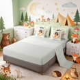 thumbnail image 4 of Erosebridal Chicken Twin Bedding for Girls, Floral Wreath Bedding Comforter Set, Gray Reversible 7 Pieces, 4 of 6