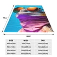 thumbnail image 3 of Vsdgher Lizard With Sunglasses Colorful Ultra-Soft Micro flannel Blanket Throw Blankets for Couch Sofa, Bed (4 sizes)-50"x40", 3 of 7
