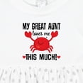 thumbnail image 4 of Inktastic My Great Aunt Loves Me Girls Baby Dress, 4 of 5