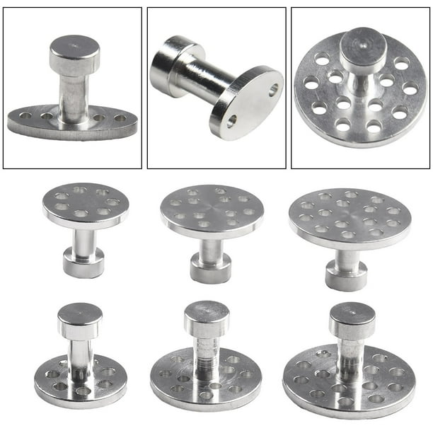 6 Sizes Car Body Dent Repair Aluminum Puller Tabs Cold Glue Kit