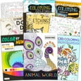 thumbnail image 2 of Adult Coloring Book Bundle with 8 Deluxe Coloring Books for Adults and Teens (Over 250 Stress Relieving Patterns)., 2 of 4