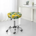 thumbnail image 4 of Uemuo Lemon1 Pattern Round Bar Stool Seat Covers Washable Stool Cushion Slipcover Elastic Bar Chair Covers-13 inch, 4 of 7