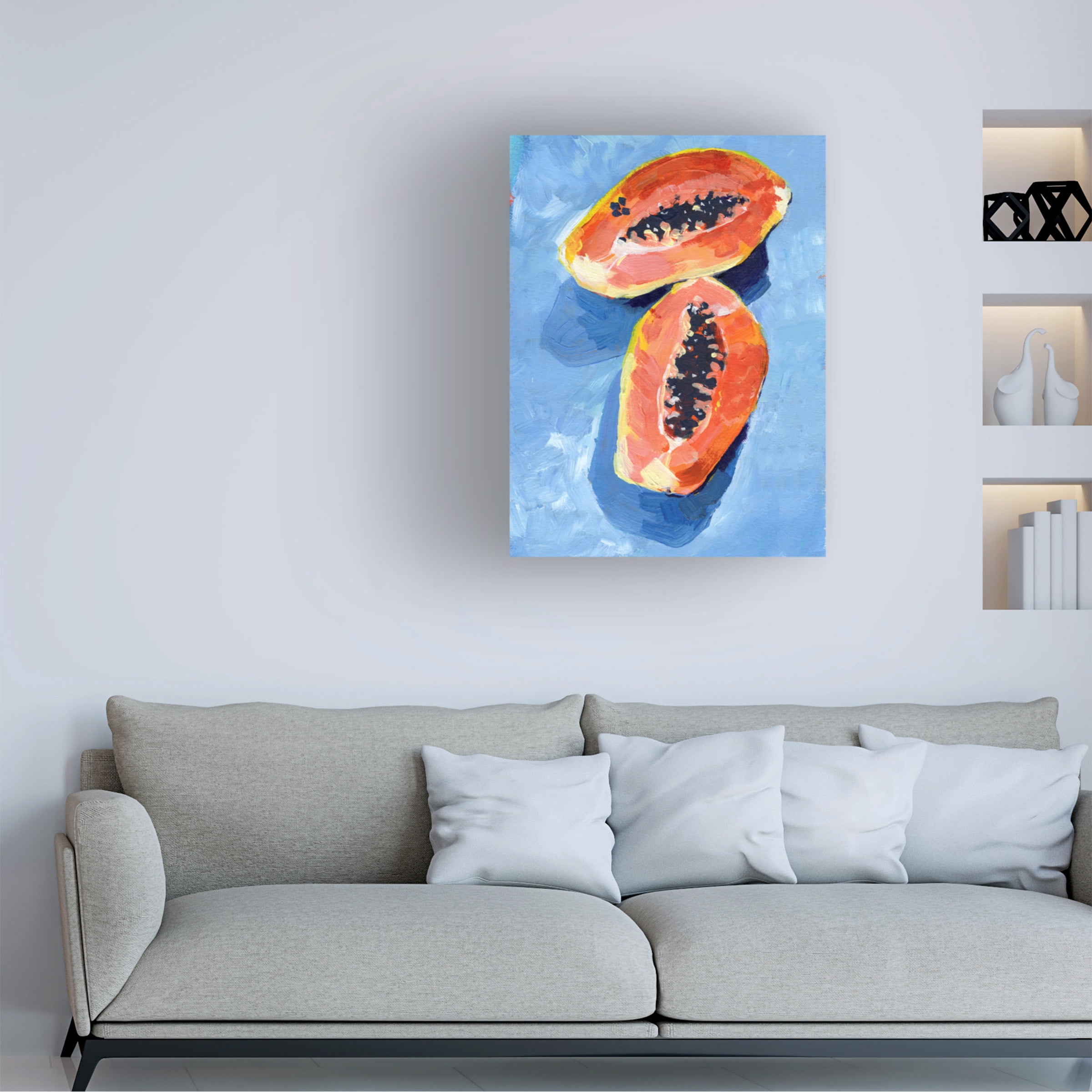 Jennifer Paxton Parker 'Bold Papaya II' Canvas Art