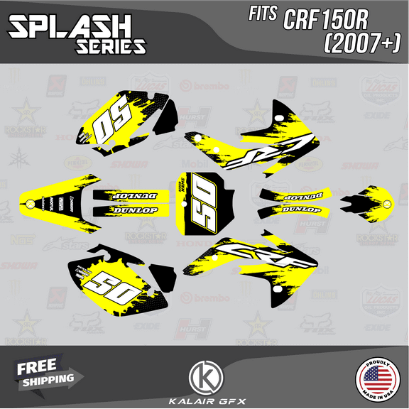 Kalair GFX Graphics Kit for Honda CRF150R (2007-2023) Splash Series