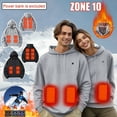 thumbnail image 6 of Chiccall Heated Hoodies for Men Women 10 Zones Heating Pullover Hooded Sweatshirt Fleece Lined Winter Thermal Outdoor Insulating Outerwears without Battery, 6 of 6