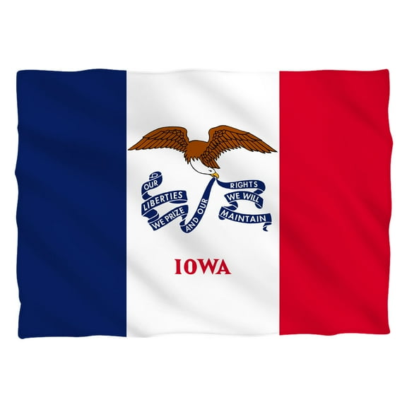 Iowa Flag Pillow Case