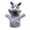 Gray-B, variant on Giraffe, Lion, Leopard, Zebra, Dog, Koala, Eagle, Tiger, Rhinoceros, Mouse, Cow, Bunny, Dragon, Snake, Horse and Dinosaur Animal Hand Puppet, Wildlife Hand Puppet Toy, Gift