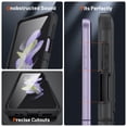 thumbnail image 4 of Dteck for Galaxy Z Flip 4 / Z Flip 3 Case,Shockproof Silicone Rubber with Hard PC Rugged Full Body Protection Phone Cover for Samsung Galaxy Z Flip 3/4,Black, 4 of 7