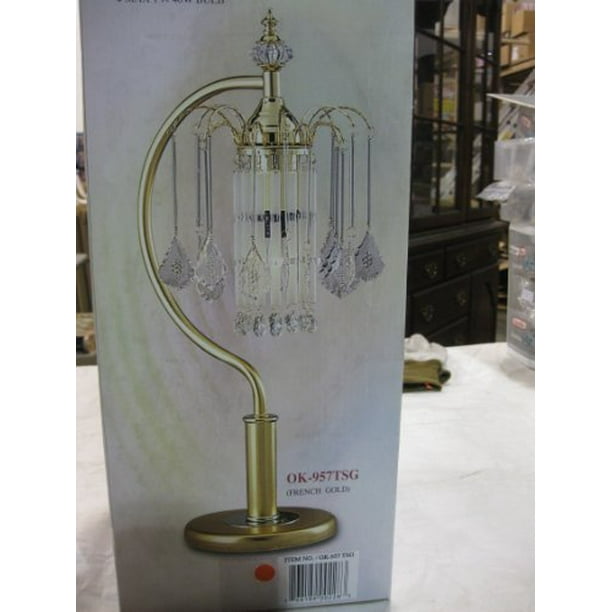 Ok Lighting French Gold Table Lamp With Crystal Shade Lamps Com - Ok Lighting Home Decor Ok Lighting French Gold Table Lamp With Crystal Shade Lamps Com - Ok Lighting Home Decor