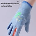 thumbnail image 4 of comerut 1 Pair Kids Cycling Gloves Water-Resistant Cartoon Print Outdoor Thermal Mittens Fleece Lining Winter Warm Gloves, 4 of 8