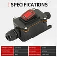 thumbnail image 6 of QHUDLV Inline Power Cord Marine Rocker Switch On Waterproof Off.UK STOCK, 6 of 9