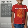 thumbnail image 5 of Boy's Harry Potter Gryffindor Line Art Crest  Graphic Tee Red X Small, 5 of 9