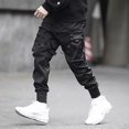 thumbnail image 3 of Men Casual Harem Joggers Sweatpant Hip Hop Trousers Multi Pocket Cargo Pants3XL, 3 of 5