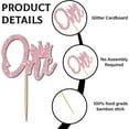 thumbnail image 3 of 24 PCs 1st Birthday Cupcake Toppers Glitter First Birthday One Cupcake Picks for DIY Shower 1st Birthday Party Cake Gold for DIY Shower First Birthday Theme Decoration Supplies 2.7x2.27 Inch, 3 of 7