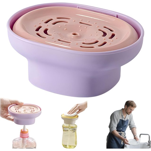 Presseur de Détergent - Presseur de Détergent à Lessive, Distributeur de Détergent à Lessive Réutilisable, Pompe à Détergent à Lessive, pour Détergent Liquide, Idéal pour Laver la Vaisselle (03)
