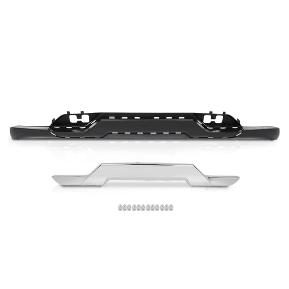 Front Bumper Valance Chrome Skid Plate Fit For 2016-2019 Silverado 1500 W/ Z71 Pkg