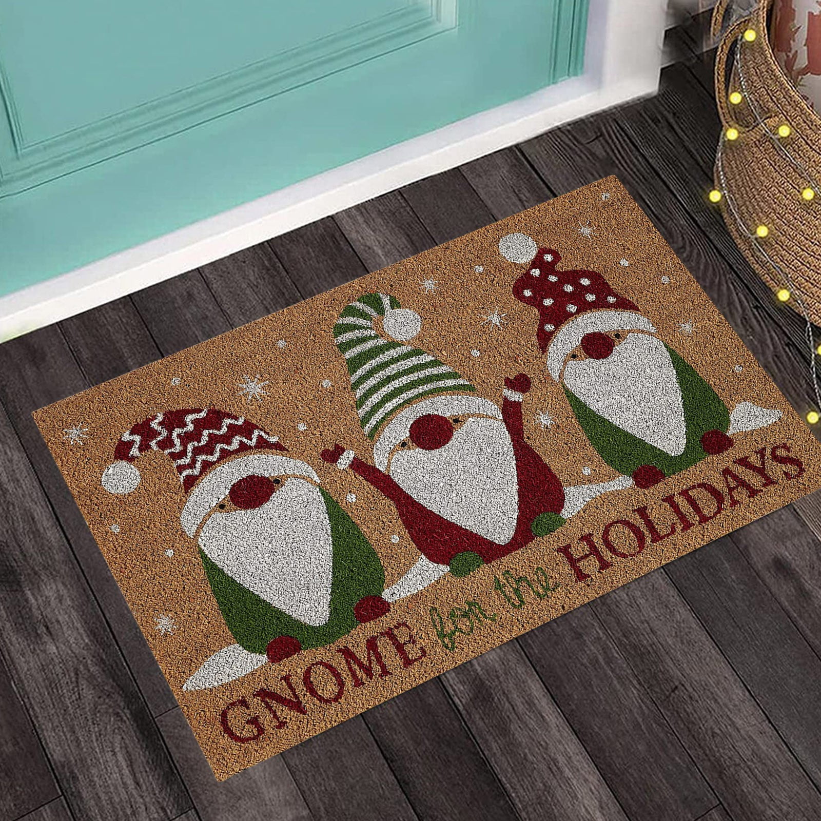 Christmas decor personalized doormat funny doormat welcome mat winter decor Nice Package doormat front doormat