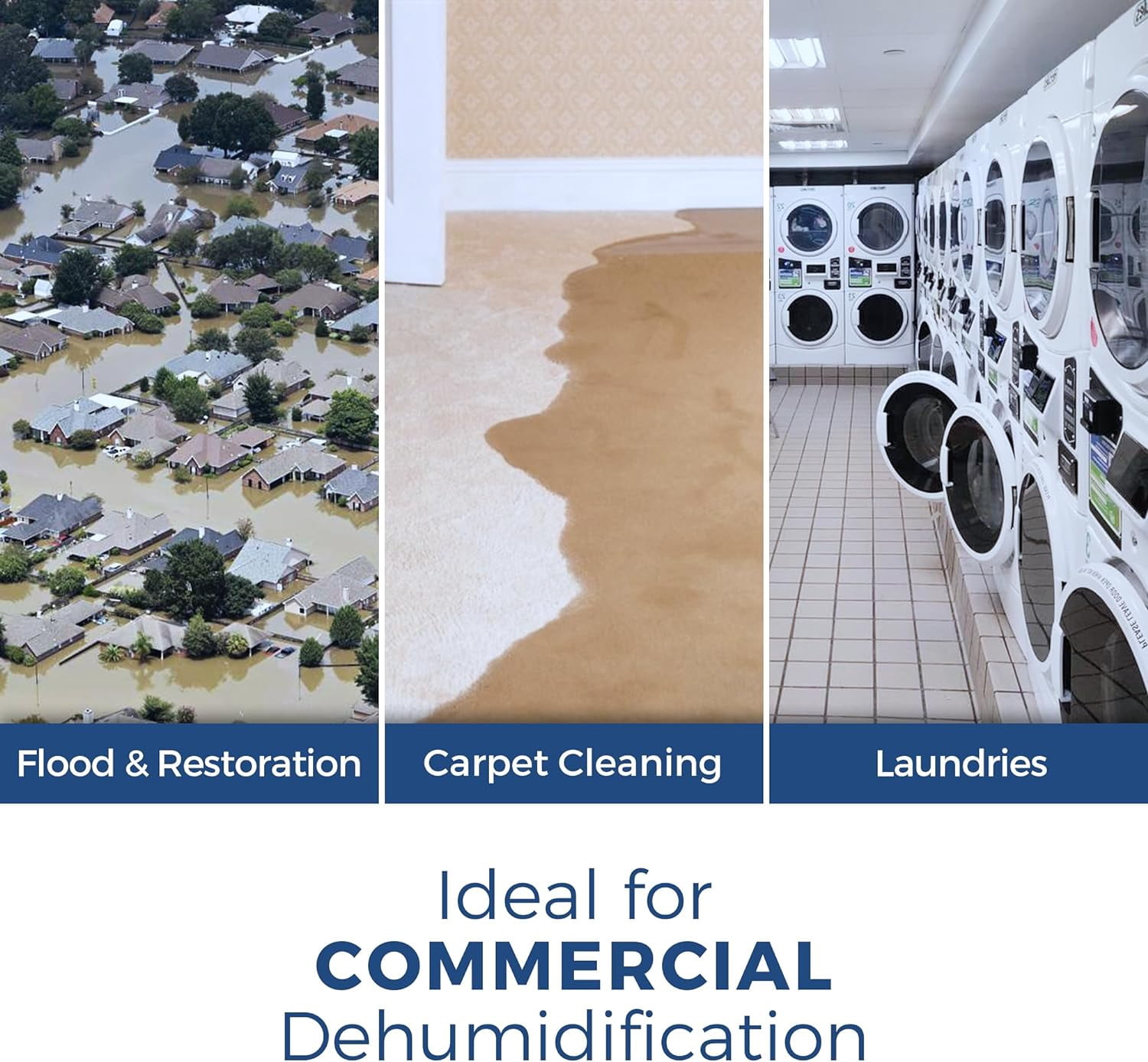 ALORAIR Commercial Dehumidifiers 113 Pint, with drain Hose for Crawl Spaces, Basements, Industry Water Damage Unit, Compact, Portable, Auto Defrost, Memory Starting, 5 Years Warranty