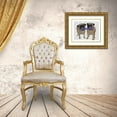 thumbnail image 3 of Fab Funky 18x15 Gold Ornate Wood Framed with Double Matting Museum Art Print Titled - Pugs and Cloth Bone, 3 of 4