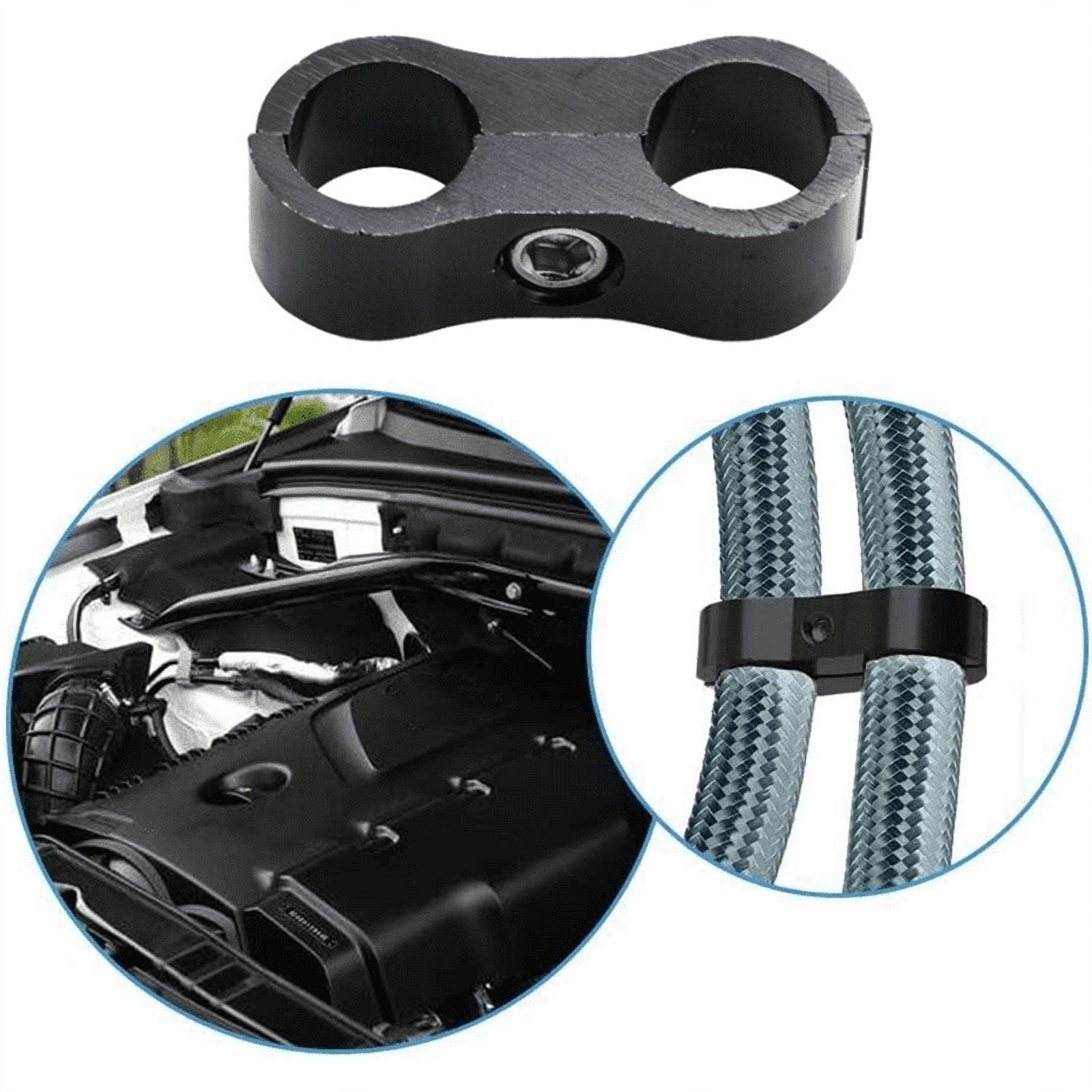6An Lot De 4 Colliers De Serrage Hexagonaux En Aluminium Noir Pour Tuyau De Voiture Avec Bouchon A Vis Pour Tuyau De Carburant Huile Et Tuyau Deau 87708830