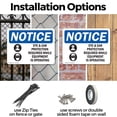thumbnail image 3 of (2 Pack) Eye And Ear Protection Required OSHA Notice Sign 24 Inch X 18 Inch Indoor / Outdoor Rust-Free Aluminum Metal Signs for Workplace, Workshop, and Construction Site, Made in the, 3 of 8