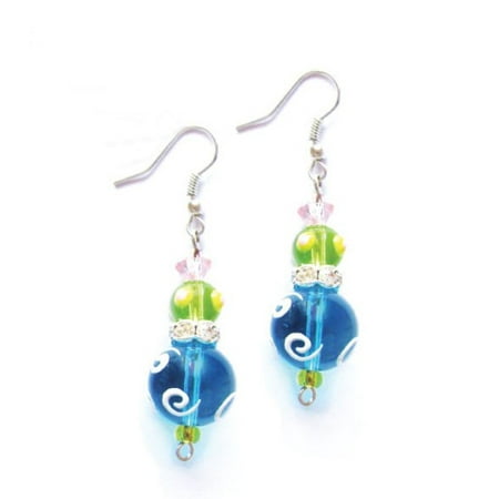 Tropical Bright Blue Rhinestone Gl Beaded Kate And Macy Earrings Tropical Bright Blue Rhinestone Gl Beaded Kate And Macy Earrings