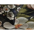 thumbnail image 3 of Ambesonne Boho Floral Quilted Bedspread Set 3 Pcs, Night Flowers Huddle, Queen Size, Olive Green Ivory Coral, 3 of 4