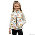 thumbnail image 3 of Psesaysky Cartoon Capybara & Axolotl Sleeveless Fleece Jacket Soft with Lightweight Polyester Kids Zip Up Vest for Daily Life Spring, 3 of 9