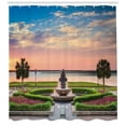 thumbnail image 3 of Ambesonne Charleston Shower Curtain, Ocean Scenery America, 69"Wx84"L, Multicolor, 3 of 3