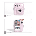 thumbnail image 3 of Tignapoo Transparent Crystal Protective Case Set for Fujifilm Instax Mini12 Camera - Cartoon Style Design with Strap and Stickers - Package D, 3 of 6