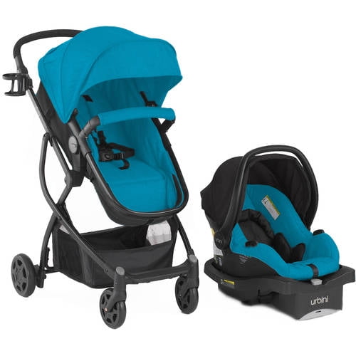 blue 3 in 1 travel system